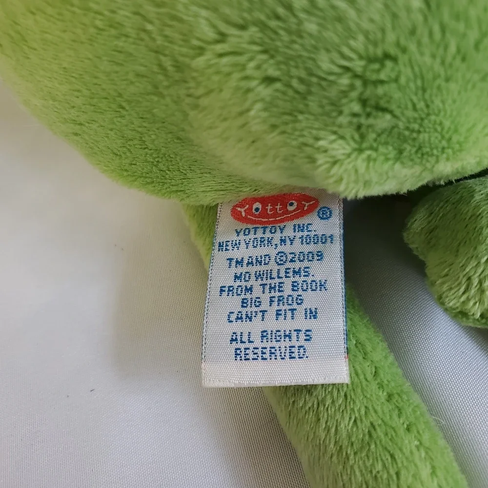 Yottoy Frog Plush Character Doll Mo Willems Big Frog Can't Fit In Stuffed Toy‎